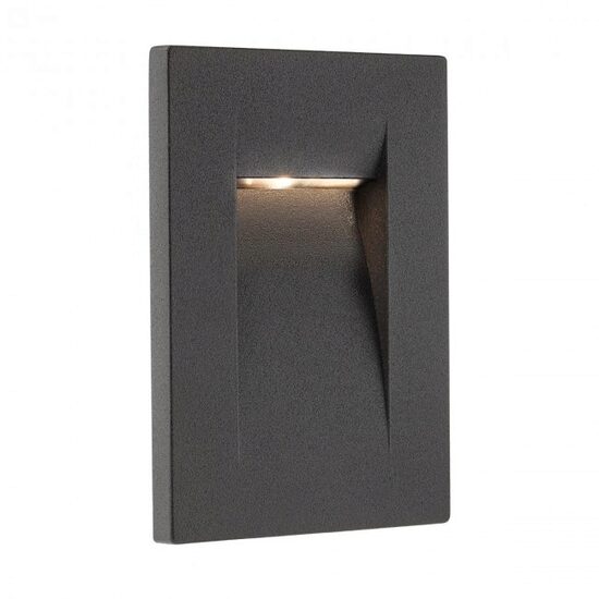 Aplica exterior IP65 gri asimetrica incastrabila LED 3W/117lm/4000K, Inner 9549 Redo
