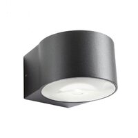 Aplica exterior gri il. direct+indirect IP65 LED 12W/1200lm/3000K, Log 90063 Redo