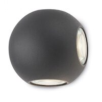 Aplica exterior gri 4 lentile IP54 LED 8W/640lm/2900K-3100K, Milestone 9169 Redo