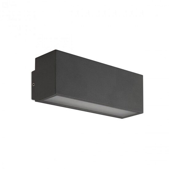 Aplica exterior gri IP54 LED 10W/900lm/3000K, Planit 90096 Redo