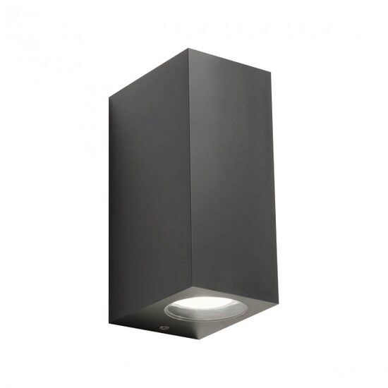 Aplica exterior gri IP44, 2xGU10/7W, Punta 90152 Redo