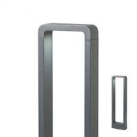 Stalp exterior gri dispersor sticla IP54 LED 9W/1265lm/3000K, Radeon 90013 Redo