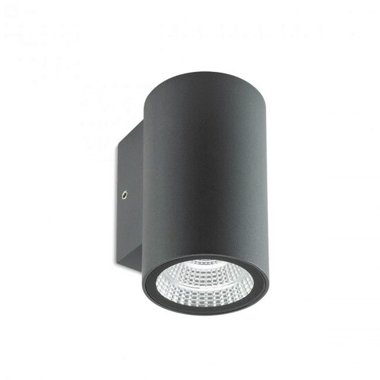 Aplica exterior gri dispersor sticla IP65 LED 3W/360lm/3000K, Ram 90076 Redo
