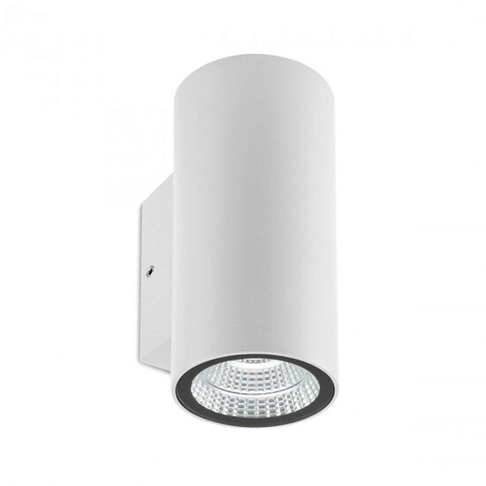 Aplica exterior alba dispersoare sticla IP65 LED 6W/660lm/3000K, Ram 90078 Redo