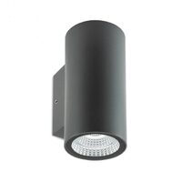 Aplica exterior gri dispersoare sticla IP65 LED 6W/660lm/3000K, Ram 90079 Redo