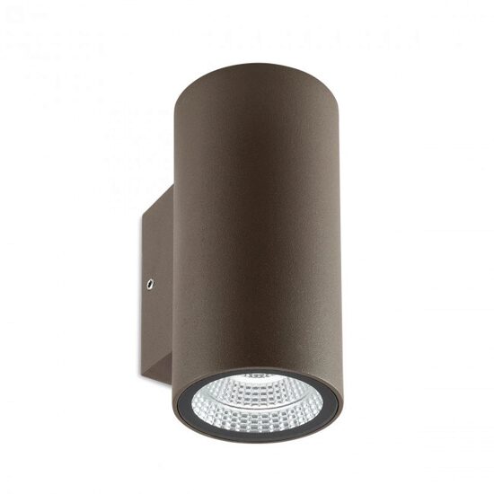Aplica exterior maro dispersoare sticla IP65 LED 6W/660lm/3000K, Ram 90080 Redo