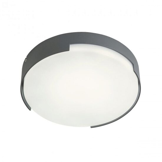Plafoniera exterior gri IP54 LED 16W/1711lm/3000K, Skor 90005 Redo