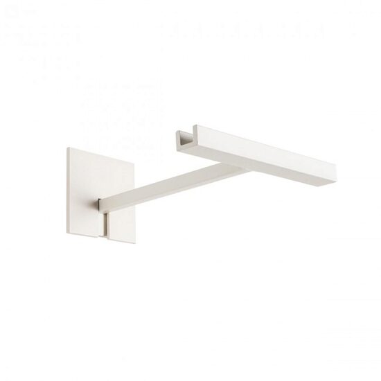 Accesoriu montaj perete stalpi Sol alb mat din aluminiu, Sol ACM SW Redo