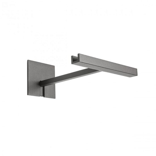 Accesoriu montaj perete stalpi Sol gri inchis din aluminiu, Sol ACM DG Redo
