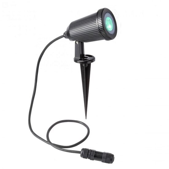 Miniproiector exterior negru IP65 LED 6W RGB+WW, Taiga 90149 Redo