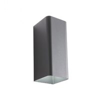 Aplica exterior gri dispersoare sticla IP54 LED 12W/1200lm/3000K, Tav 9562 Redo