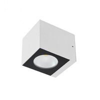 Aplica exterior alba dispersor sticla IP65 LED 6W/660lm/3000K, Teko 90097 Redo