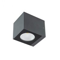 Aplica exterior gri dispersor sticla IP65 LED 6W/660lm/3000K, Teko 90098 Redo