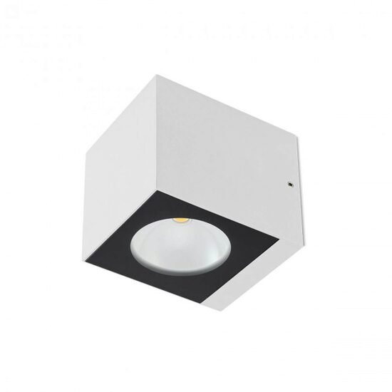 Aplica exterior alba dispersor sticla IP65 LED 12W/1332lm/3000K, Teko 90100 Redo