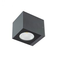 Aplica exterior gri dispersor sticla IP65 LED 12W/1332lm/3000K, Teko 90101 Redo