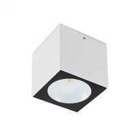 Plafoniera exterior alba dispersor sticla IP65 LED 6W/660lm/3000K, Teko 90103 Redo