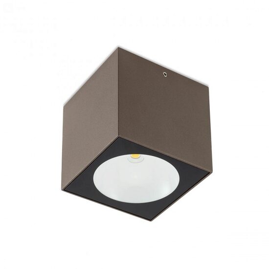 Plafoniera exterior maro dispersor sticla IP65 LED 6W/660lm/3000K, Teko 90105 Redo