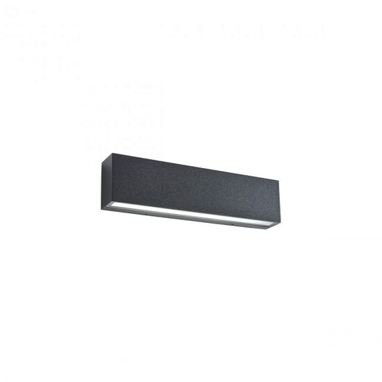 Aplica exterior gri dispersor sticla IP65 LED 3W/471lm/3000K, Tratto 9116 Redo