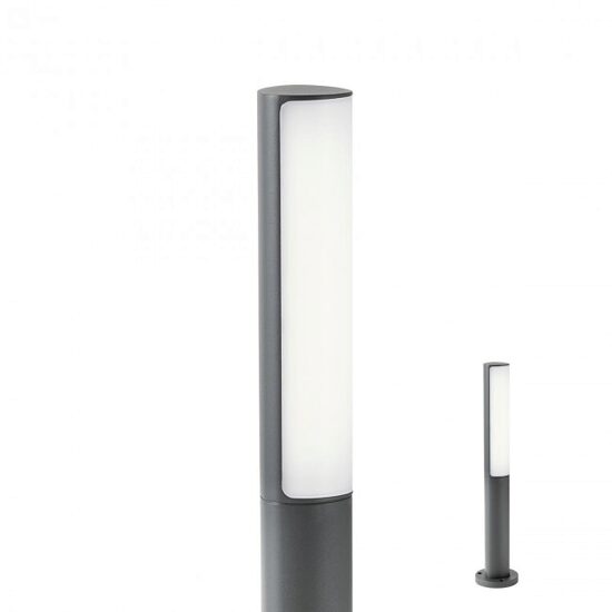 Stalp exterior gri IP54 LED 9W/1035lm/4000K, Troll 9589 Redo