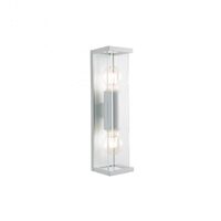 Aplica exterior alba abajur sticla IP54 2xE27/15W, Vitra 9104 Redo