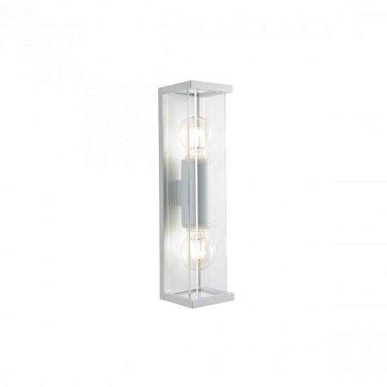 Aplica exterior alba abajur sticla IP54 2xE27/15W, Vitra 9104 Redo