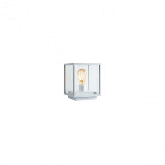Felinar alb abajur sticla IP54 1xE27/15W, Vitra 9108 Redo