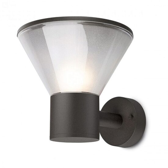 Aplica exterior gri IP44 1xE27/18W, Wit 9686 Redo