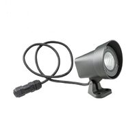 Miniproiector exterior gri orientabil IP65 LED 12W/1320lm/3000K, Ziggy 90110 Redo