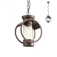 Lustra exterioara maro dispersor sticla IP23 1xE27/42W, Compass 9572 Redo