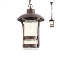Lustra clasica exterior maro abajur sticla 1xE27/42W, Norge 9575 Redo